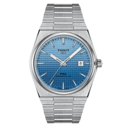 Tissot PRX Powermatic 80 40mm T137.407.11.351.01 - bracciale e cassa acciaio - quadrante azzurro con datario